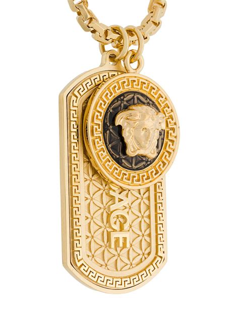 versace dog tag zalando|Versace dog collars.